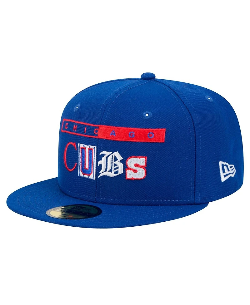 New Era Men's Royal Chicago Cubs Ransom 59FIFTY Fitted Hat