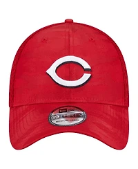 New Era Men's Red Cincinnati Reds Subtle Camo 39THIRTY Flex Hat