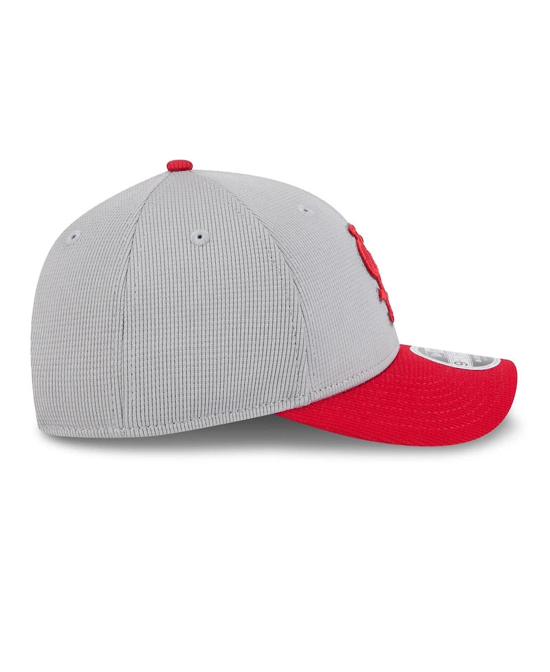 New Era Men's Gray/Red St. Louis Cardinals 2025 Batting Practice 9FORTY M-Crown Adjustable Hat