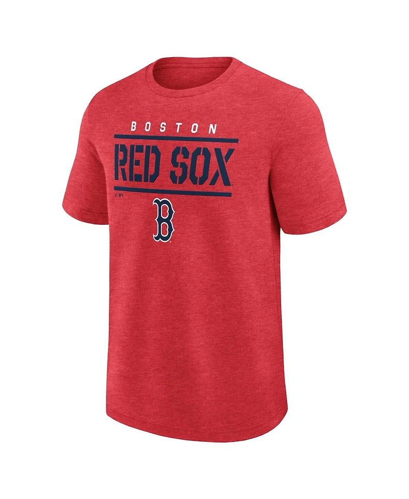 Fanatics Men's Heather Red Boston Red Sox Top Notch T-Shirt