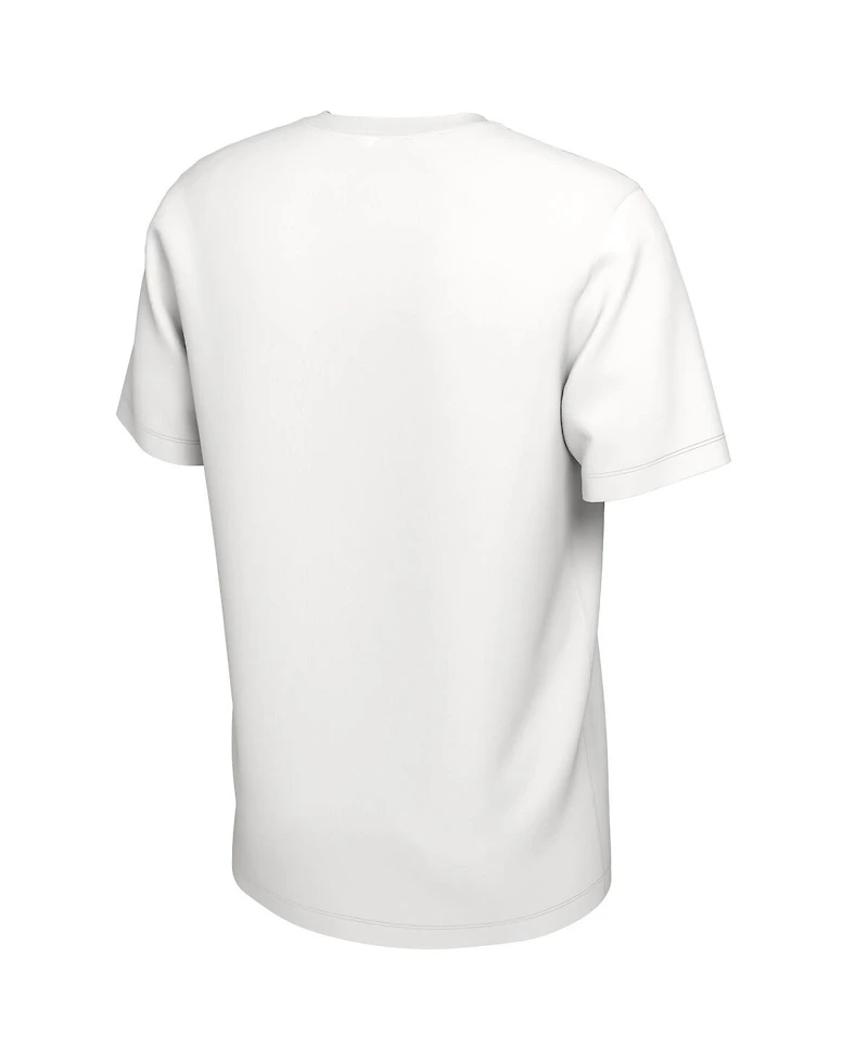 Nike Men's and Women's White Miami Heat 2025 Nba Playoffs On-Court Mantra T-Shirt