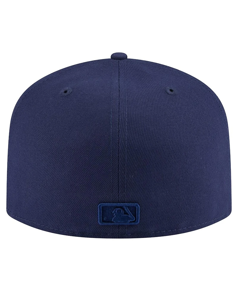 New Era Men's Navy Milwaukee Brewers Color Pack A-Frame 59FIFTY Fitted Hat