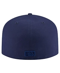 New Era Men's Navy Milwaukee Brewers Color Pack A-Frame 59FIFTY Fitted Hat