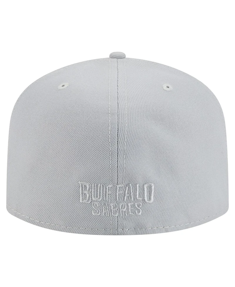 New Era Men's Gray Buffalo Sabres Color Pack A-Frame 59FIFTY Fitted Hat
