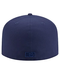 New Era Men's Navy Atlanta Braves Color Pack A-Frame 59FIFTY Fitted Hat
