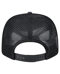 New Era Men's Navy/Black Seattle Seahawks Adventure Drinks Pattern 9SEVENTY Stretch Snap Hat