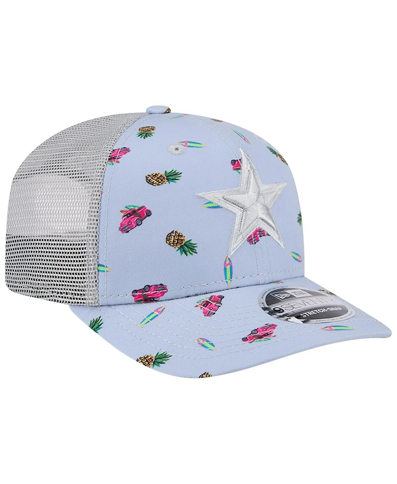 New Era Men's Light Blue Dallas Cowboys Adventure Surfboard 9SEVENTY Adjustable Hat