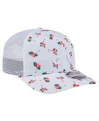 New Era Men's White Atlanta Braves Flamingo Mesh Back 9SEVENTY Stretch-Snap Hat