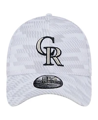 New Era Men's White Colorado Rockies Graded 39THIRTY Flex Hat