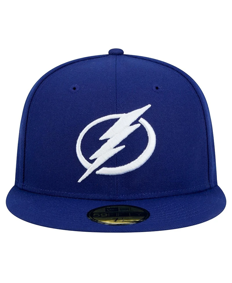 New Era Men's Blue Tampa Bay Lightning Core 59FIFTY Fitted Hat
