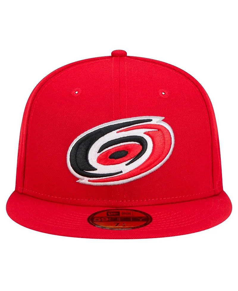 New Era Men's Red Carolina Hurricanes Core 59FIFTY Fitted Hat