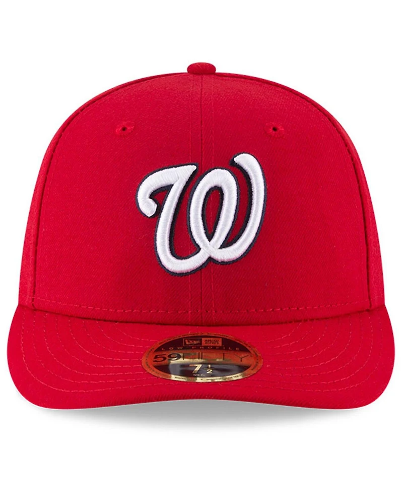 New Era Men's Red Washington Nationals National Baseball Hall of Fame Low Profile 59FIFTY Fitted Hat