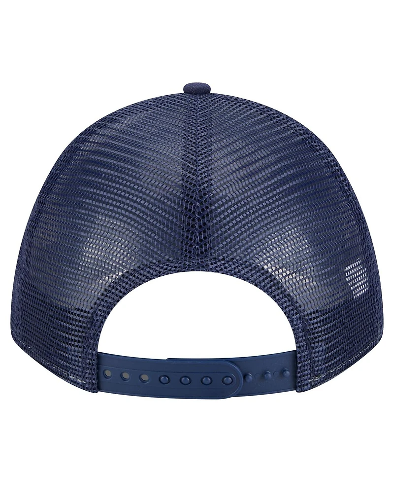 New Era Men's Light Blue Vancouver Whitecaps Fc Color Pack 9FORTY A-Frame Adjustable Trucker Hat