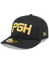 New Era Men's Black Pittsburgh Pirates City Connect Batting Practice Low Profile 59FIFTY Fitted Hat