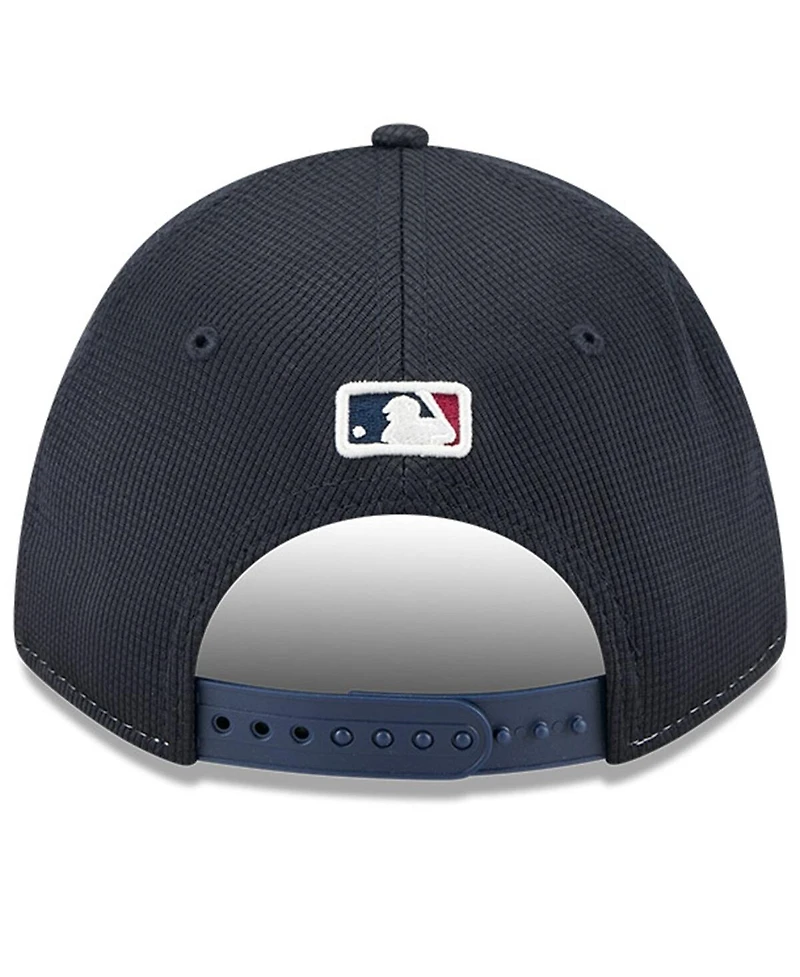 New Era Men's Navy/White Cleveland Guardians City Connect Batting Practice 9FORTY M-Crown Adjustable Hat