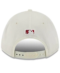 New Era Men's Cream/Red Los Angeles Angels City Connect Batting Practice 9FORTY M-Crown Adjustable Hat