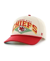 '47 Brand Men's Cream Kansas City Chiefs Pomona Rope Adjustable Hitch Hat
