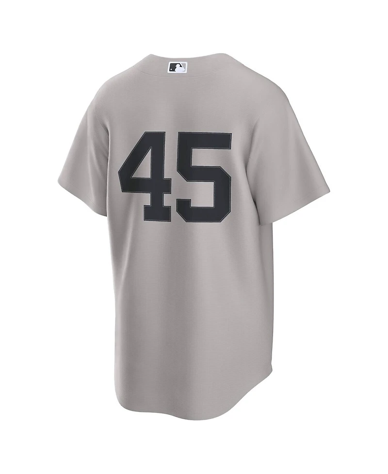 Nike Men's Gerrit Cole Gray New York Yankees Road 2.0 Replica Jersey