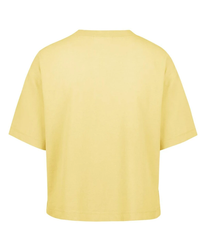 '47 Brand Women's Yellow Pittsburgh Steelers Florentina Montauk Cropped T-Shirt