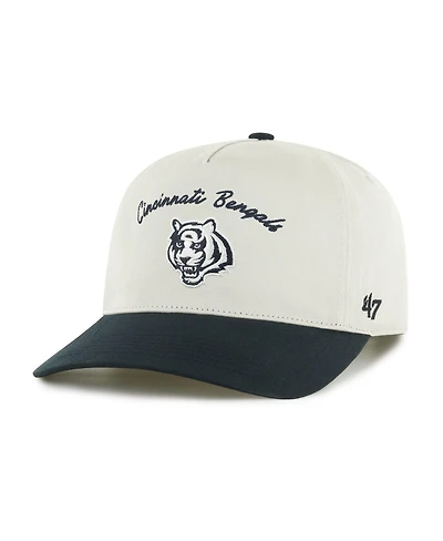 '47 Brand Men's Cream/Black Cincinnati Bengals Safe Bet Stable Hitch Adjustable Hat