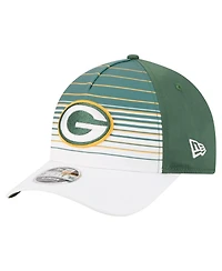 New Era Men's White/Green Green Bay Packers Adventure Gradient 9FORTY M-Crown A-Frame Adjustable Hat