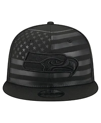 New Era Men's Black Seattle Seahawks Independent 9FIFTY Snapback Hat