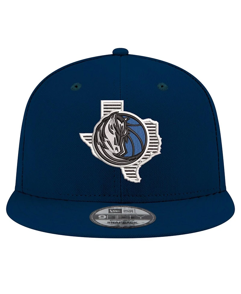 New Era Men's Navy Dallas Mavericks State Pride 9FIFTY Snapback Hat