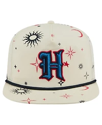 New Era Men's Cream Houston Texans Celestial Golfer Adjustable Hat
