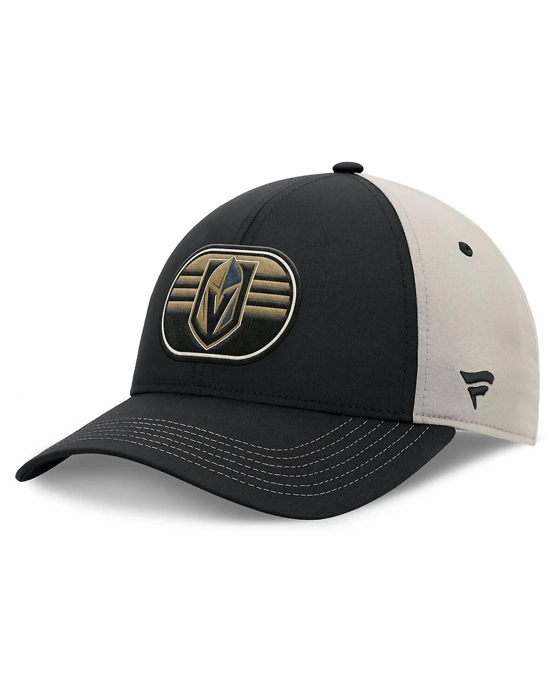 Fanatics Men's Black/Gray Vegas Golden Knights 2025 Stanley Cup Playoffs Locker Room Trucker Adjustable Hat