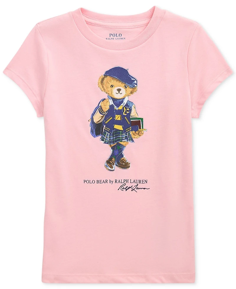 Polo Ralph Lauren Toddler and Little Girls Bear Cotton Jersey T-Shirt