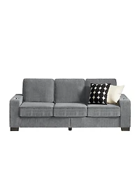 Streamdale 83.86"Corduroy Fabric sofa,Modern Compressed Couch,3-Seater Sofa, Furniture for Living Room,Bedroom,office