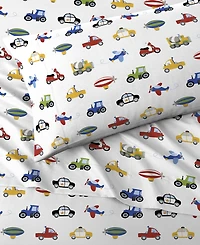 Dream Factory Trains Trucks 4-Pc. Sheet Set, Full