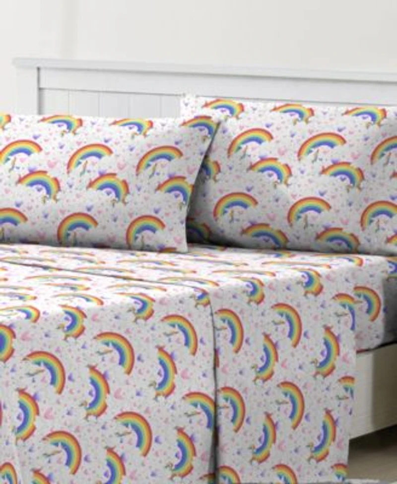 Dream Factory Unicorn Rainbow Sheet Sets