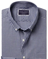Charles Tyrwhitt Men's Slim Fit Long Sleeve Wrinkle-Resistant Button-Down Shirt