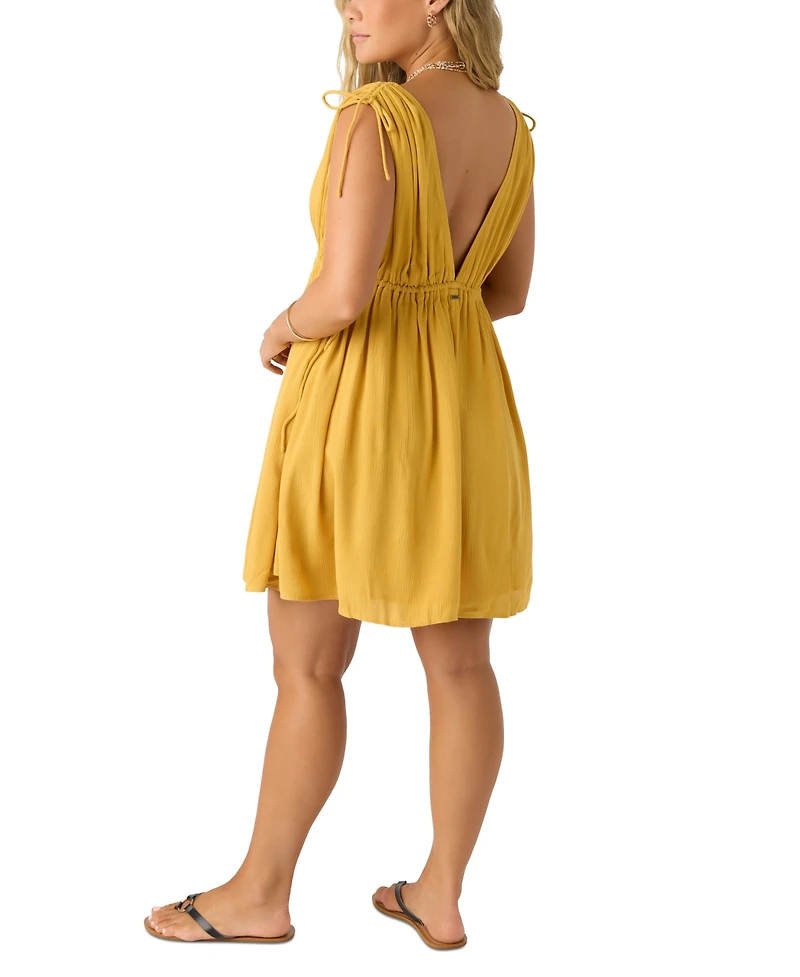 O'Neill Juniors' Madeleine Drawstring Mini Dress