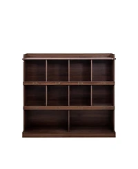 Streamdale 10-shelf Bookcase,Walnut