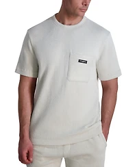 Karl Lagerfeld Paris Men's Textured Oversized T-Shirt