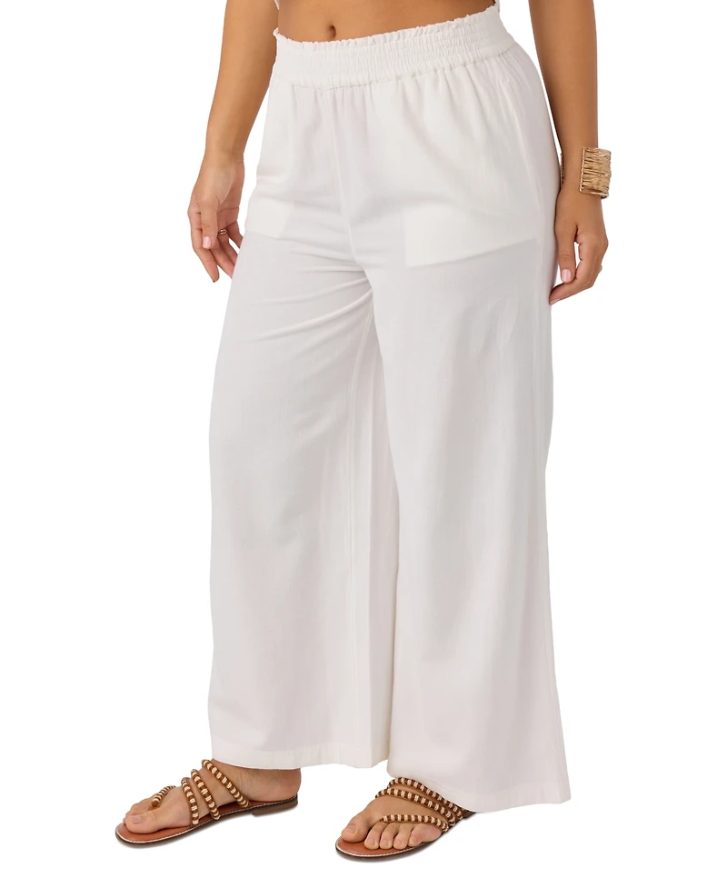 O'Neill Juniors' Sanders Woven Flowy Pull-On Pants