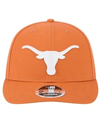 New Era Men's Texas Orange Texas Longhorns Low Profile 9FIFTY Snapback Hat