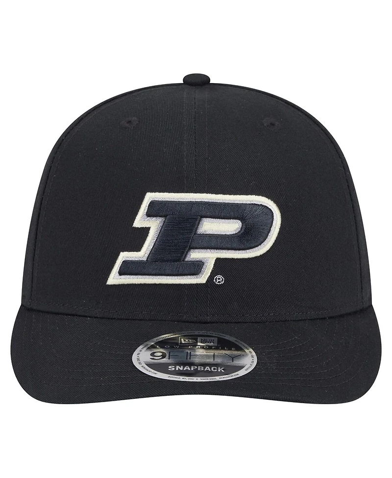 New Era Men's Black Purdue Boilermakers Low Profile 9FIFTY Snapback Hat