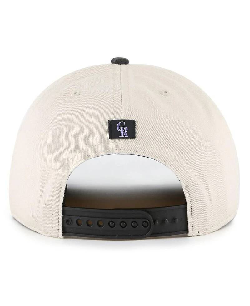 '47 Brand Men's Cream/Black Colorado Rockies Fiji Rope Hitch Adjustable Hat