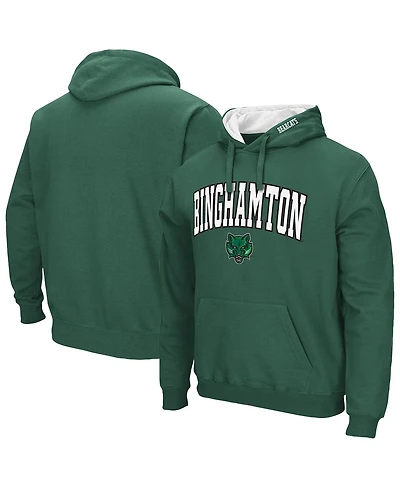 Colosseum Men's Green Binghamton Bearcats Arch Logo 3.0 Pullover Hoodie