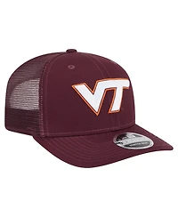 New Era Men's Maroon Virginia Tech Hokies Primary 9SEVENTY Trucker Stretch-Snap Hat