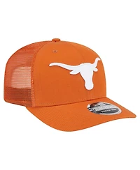 New Era Men's Texas Orange Texas Longhorns Primary 9SEVENTY Trucker Stretch-Snap Hat