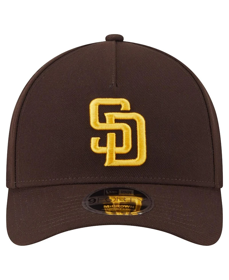 New Era Men's Brown San Diego Padres Team 9FORTY Adjustable Hat
