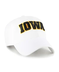 '47 Brand Men's White Iowa Hawkeyes Clean Up Adjustable Hat