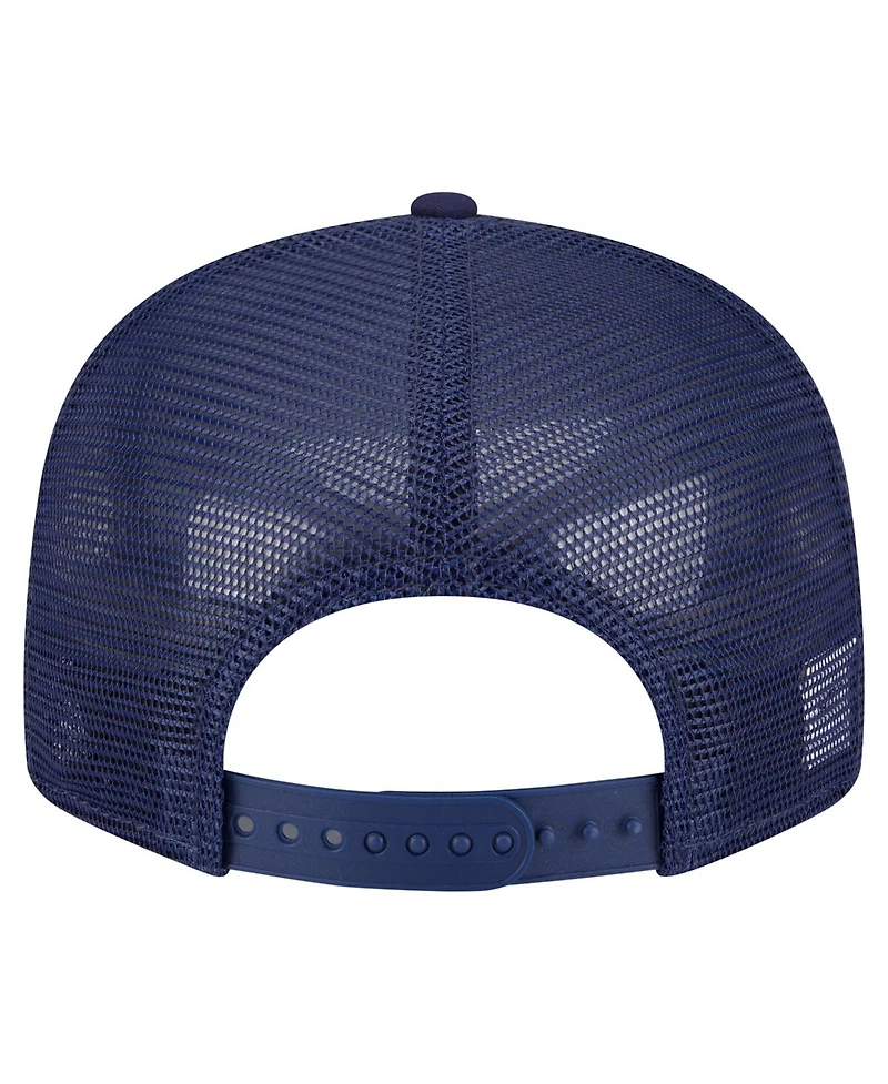 New Era Men's Navy Midshipmen Split Panel 9FIFTY Snapback Trucker Hat