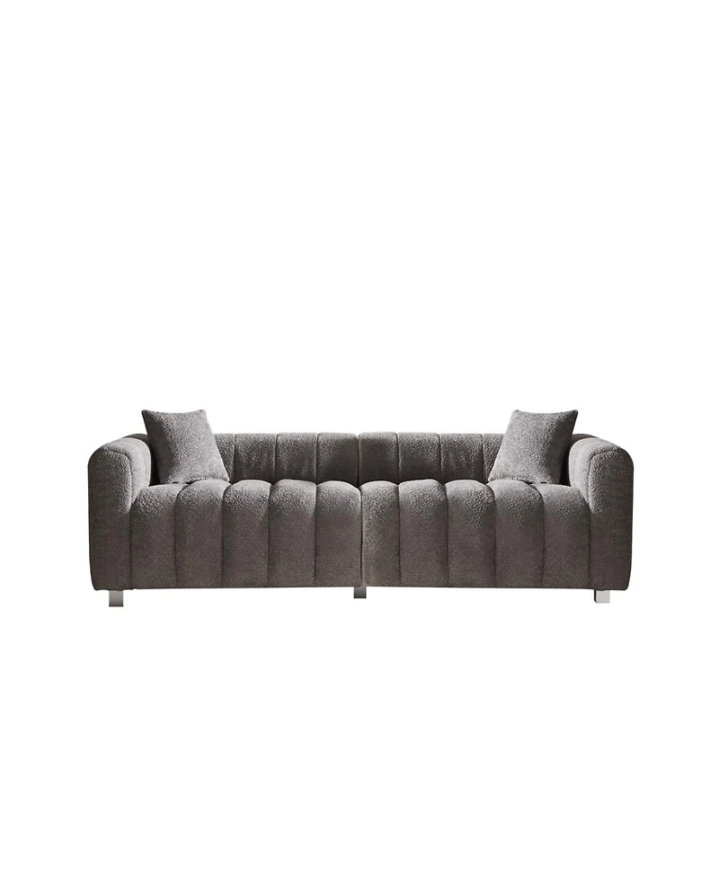 Streamdale Premium Velvet Sofa 3-Seater Loveseat with Metal Legs