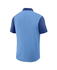 Nike Men's Light Blue/Royal Brooklyn Dodgers Cooperstown Collection Color-Block Victory Performance Polo Shirt