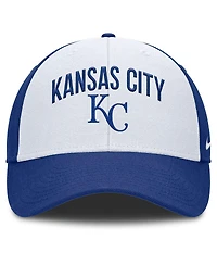 Nike Men's White/Royal Kansas City Royals Club Performance Adjustable Hat